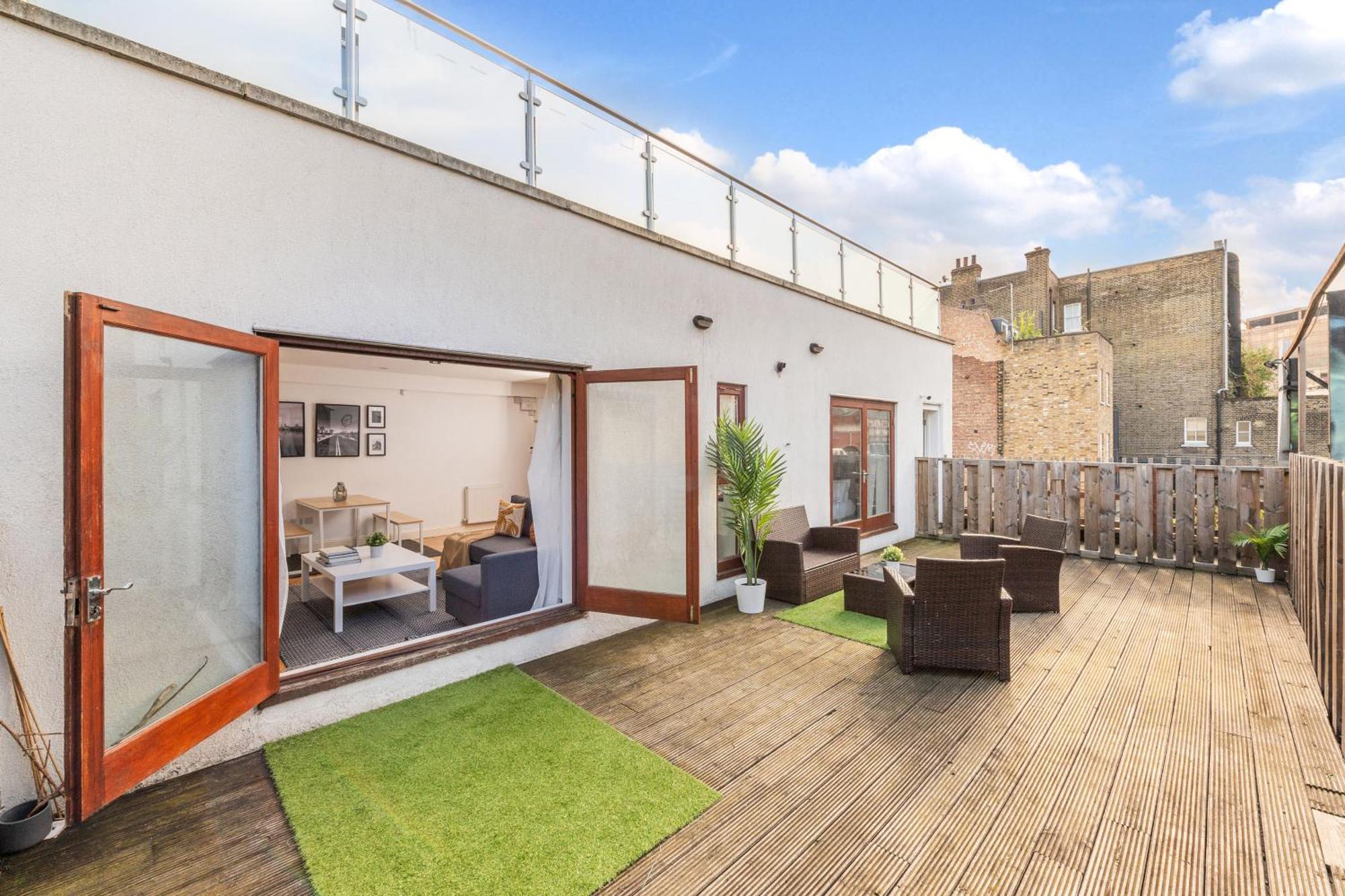 London Waterloo Apartment With Large Private Terrace - View Of The London Eye - 1 Bedroom 1 Bath 外观 照片