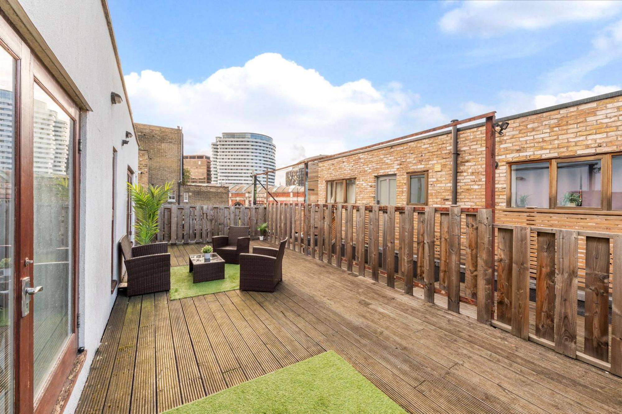 London Waterloo Apartment With Large Private Terrace - View Of The London Eye - 1 Bedroom 1 Bath 外观 照片