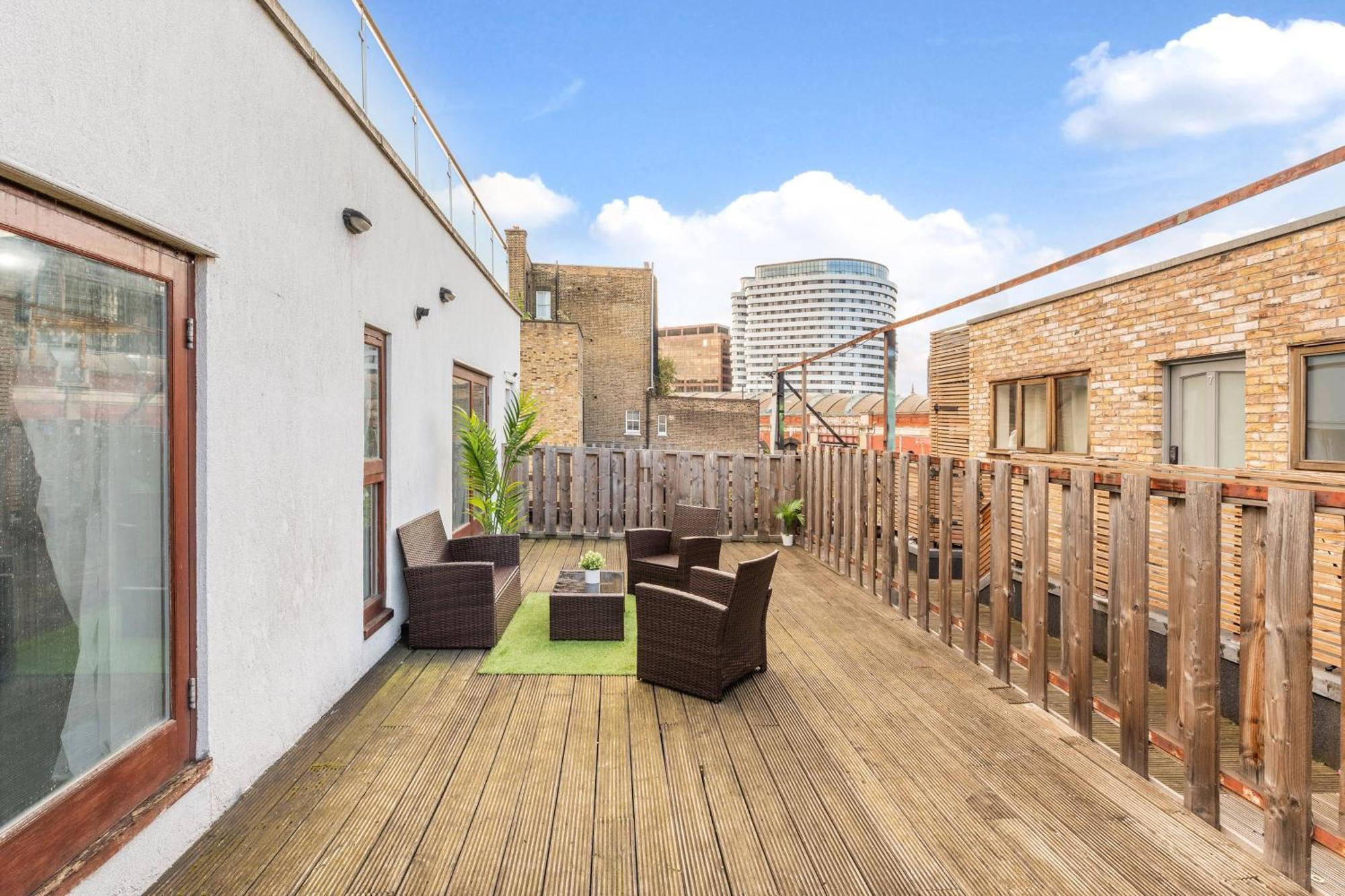 London Waterloo Apartment With Large Private Terrace - View Of The London Eye - 1 Bedroom 1 Bath 外观 照片